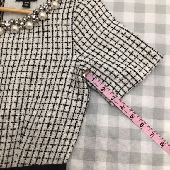 Jacob Dress Jewels Crystal Incrusted Embellishments White Silver Dress XS - Picture 12 of 16